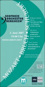 Sinfoniekonzert 03.06.2007 Flyer