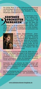 Sinfoniekonzert 17.05.2009 Flyer