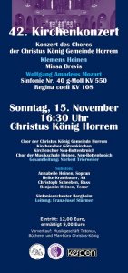 Kirchenkonzert 15.11.2009 Flyer