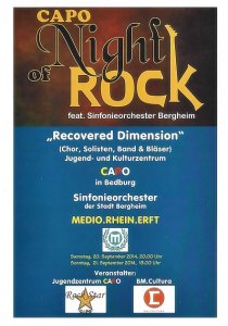 CAPO Night of Rock 20.09.2014 Programm