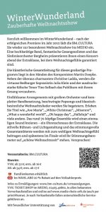 WinterWunderland 05.12.2014 Flyer